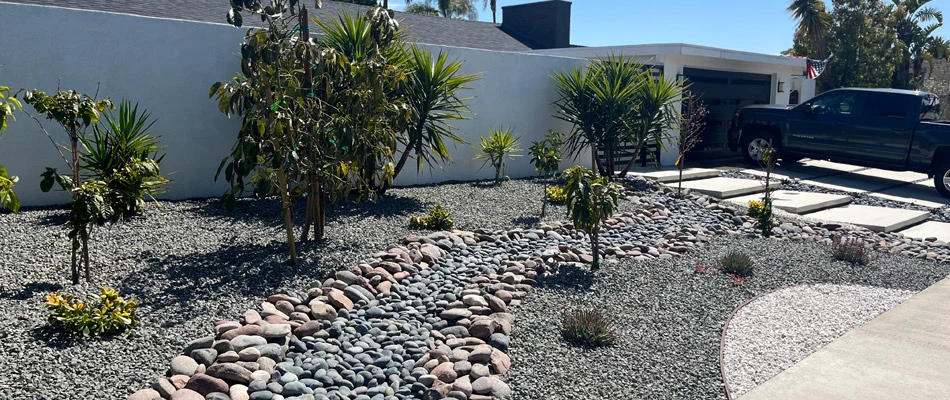 Drainage solution installed for a property in San Diego County, CA.